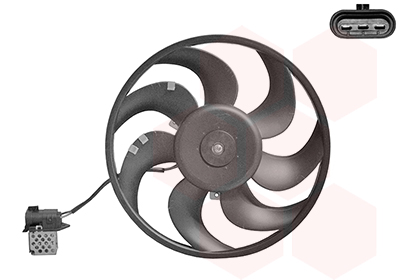 Ventilator, radiator 3745746 VAN WEZEL