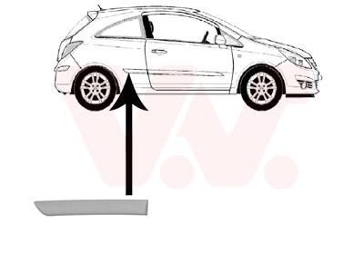 Elemente decorative/protectie, panou lateral 3750410 VAN WEZEL