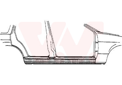 Placă de prag 3776104 VAN WEZEL