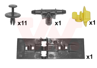 Set montaj, capota motor 4042797 VAN WEZEL
