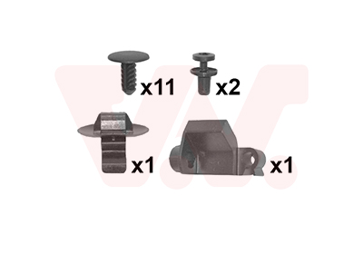 Set montaj, capota motor 4060797 VAN WEZEL