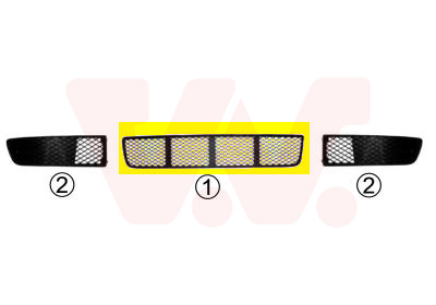 Grila ventilatie, bara protectie 5825590 VAN WEZEL