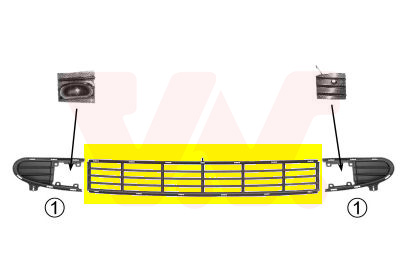 Grila ventilatie, bara protectie 5878590 VAN WEZEL