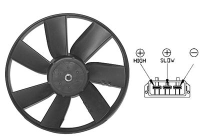 Ventilator, radiator 5880744 VAN WEZEL