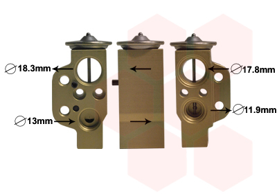 Supapa expansiune, clima 74001076 VAN WEZEL