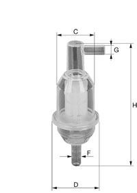 Filtru combustibil XN12 UNIFLUX FILTERS