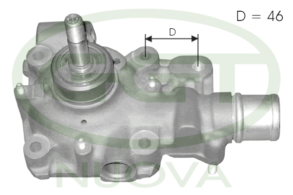 Pompă de apă, răcire motor PA00007 GGT