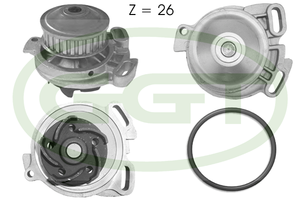 Pompă de apă, răcire motor PA10145 GGT