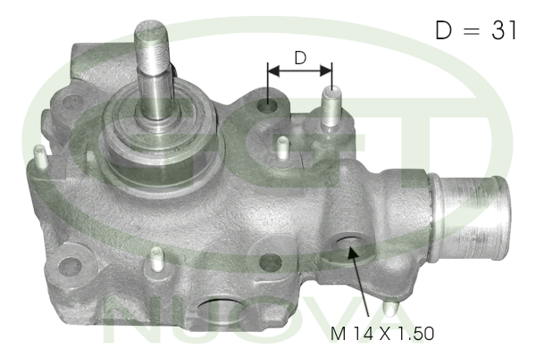 Pompă de apă, răcire motor PA10639 GGT