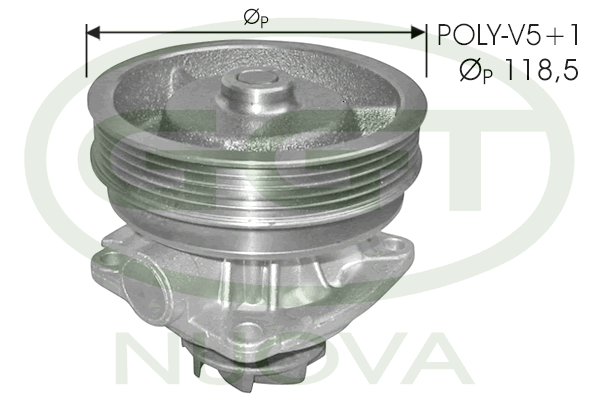 Pompă de apă, răcire motor PA10710 GGT