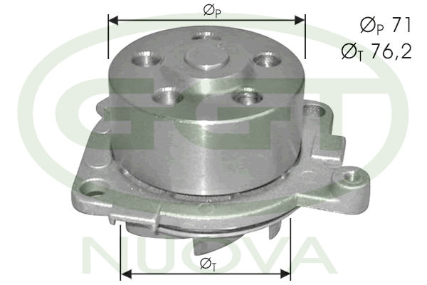 Pompă de apă, răcire motor PA10749 GGT