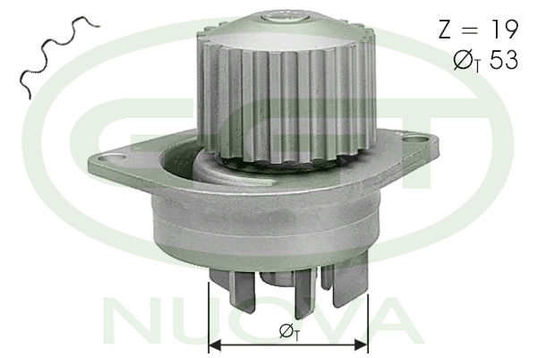 Pompă de apă, răcire motor PA11033 GGT