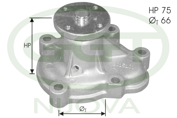 Pompă de apă, răcire motor PA11154 GGT