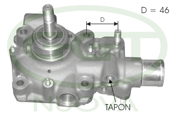 Pompă de apă, răcire motor PA11242 GGT