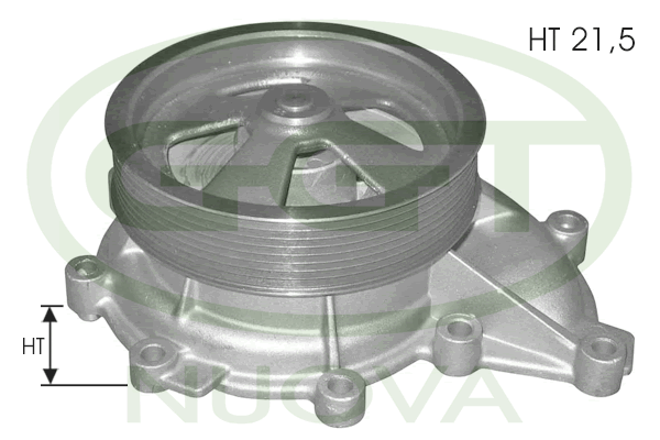 Pompă de apă, răcire motor PA12056 GGT