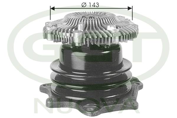 Pompă de apă, răcire motor PA12157 GGT