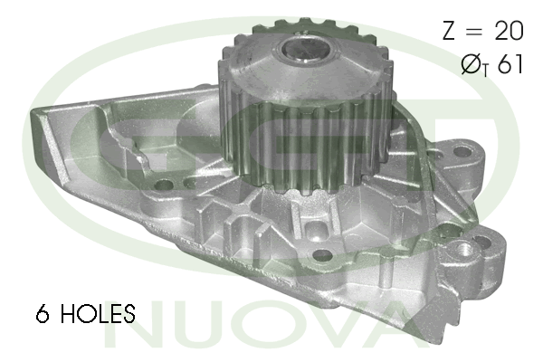 Pompă de apă, răcire motor PA12374 GGT