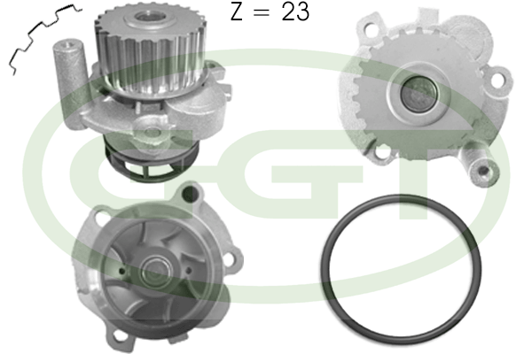 Pompă de apă, răcire motor PA12525 GGT