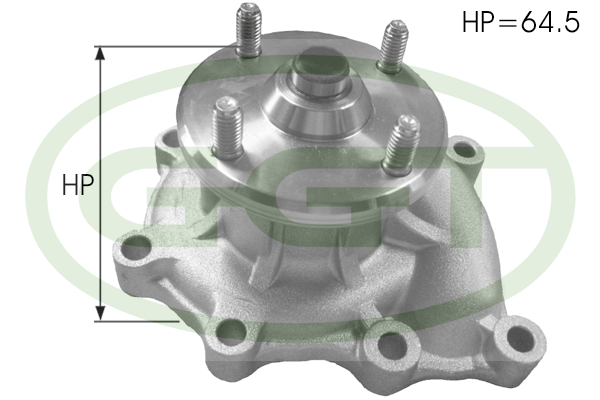 Pompă de apă, răcire motor PA12583 GGT