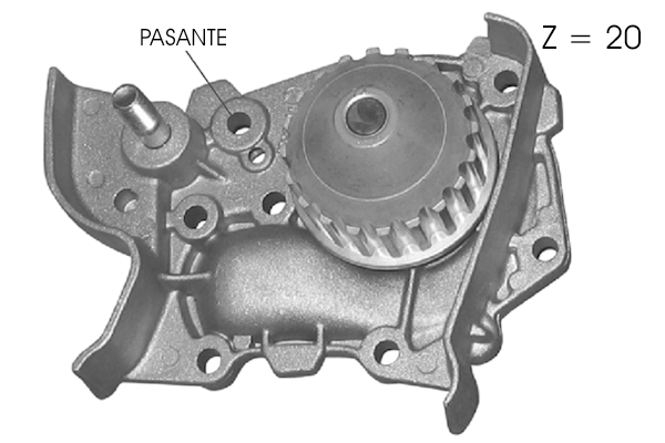 Pompă de apă, răcire motor PA12768 GGT