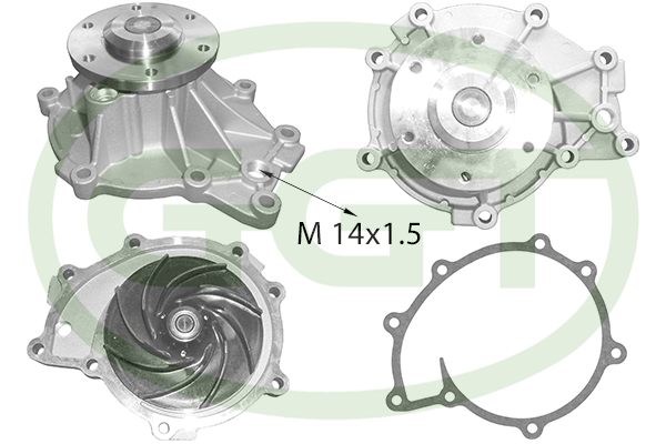 Pompă de apă, răcire motor PA15132 GGT