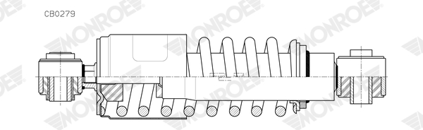Amortizor, suspensie cabina CB0279 MONROE