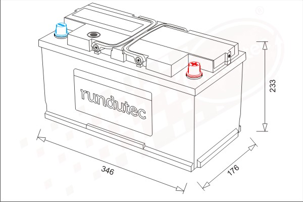 Baterie de pornire RNU110REL rutecGmbH