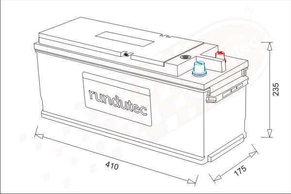 Baterie de pornire RNU100RFL rutecGmbH