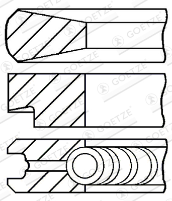 Set segmenti piston 08-103900-00 GOETZE ENGINE