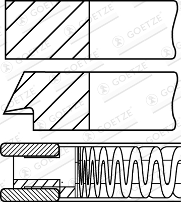 Set segmenti piston 08-427800-00 GOETZE ENGINE