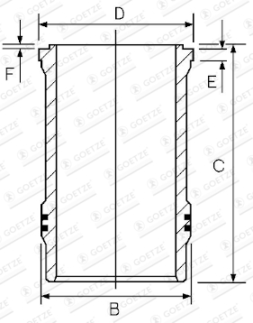 Camasa cilindru 15-480090-00 GOETZE ENGINE