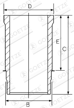 Camasa cilindru 15-570080-00 GOETZE ENGINE