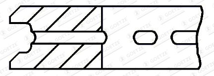 Segment piston 4.5mm 032 P GOE13 GOETZE ENGINE
