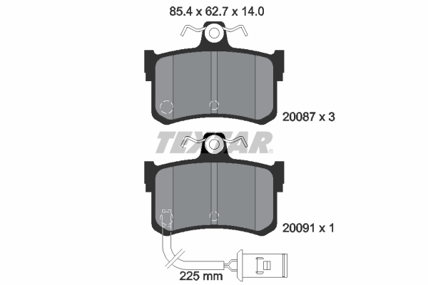 set placute frana,frana disc 2008701 TEXTAR