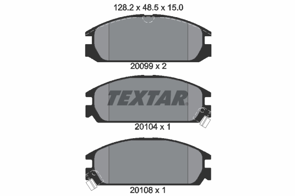 set placute frana,frana disc 2009902 TEXTAR