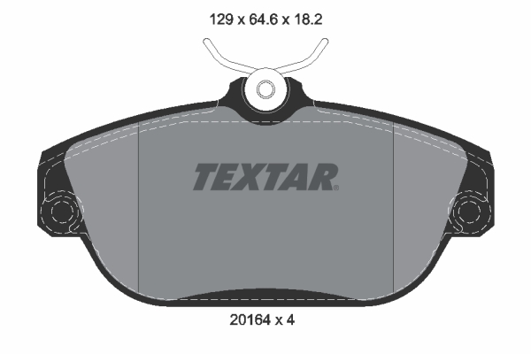 Set placute frana,frana disc 2016402 TEXTAR