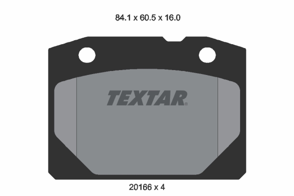 set placute frana,frana disc 2016603 TEXTAR