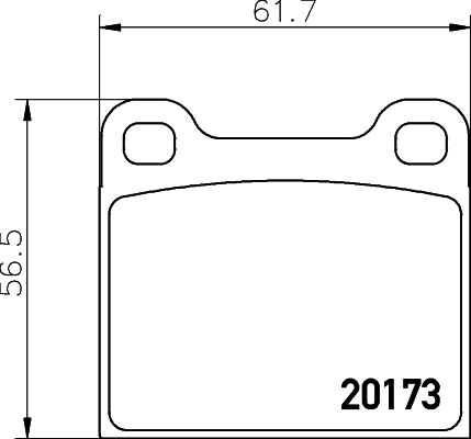 Set placute frana,frana disc 2017301 TEXTAR