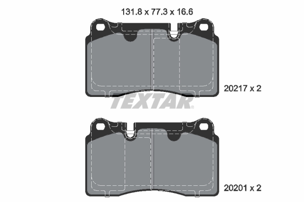 Set placute frana,frana disc 2021703 TEXTAR