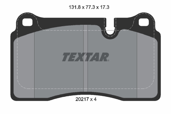 Set placute frana,frana disc 2021701 TEXTAR