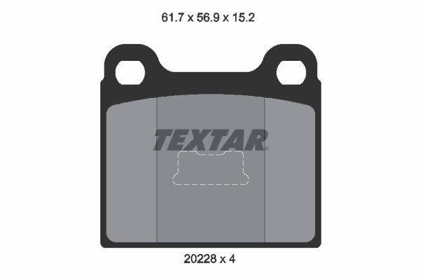 Set placute frana,frana disc 2022803 TEXTAR