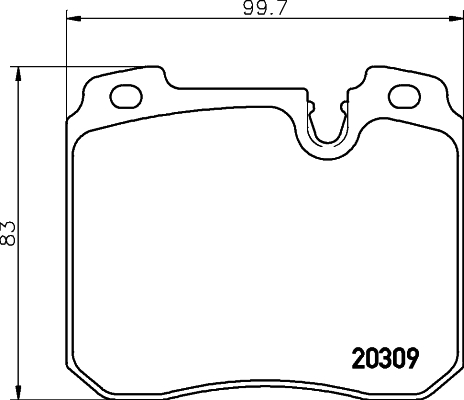 set placute frana,frana disc 2030903 TEXTAR