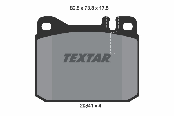 Set placute frana,frana disc 2034110 TEXTAR