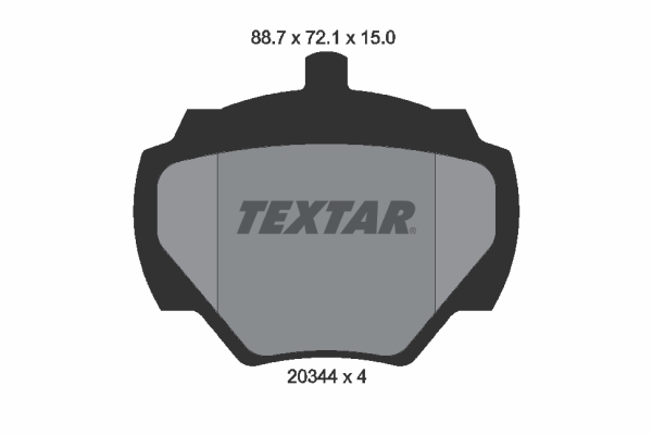 Set placute frana,frana disc 2034402 TEXTAR