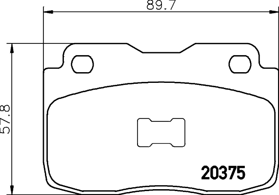 Set placute frana,frana disc 2037501 TEXTAR