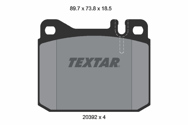 Set placute frana,frana disc 2039213 TEXTAR