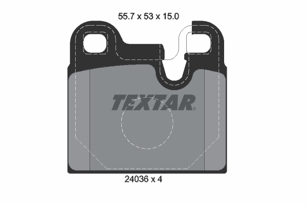 set placute frana,frana disc 2043602 TEXTAR