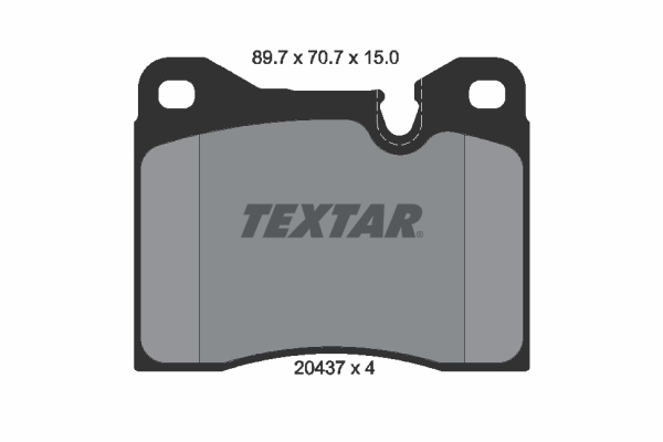 Set placute frana,frana disc 2043703 TEXTAR