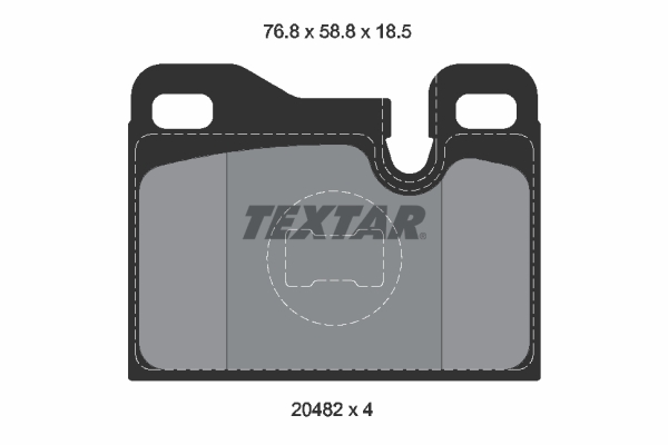 set placute frana,frana disc 2048203 TEXTAR