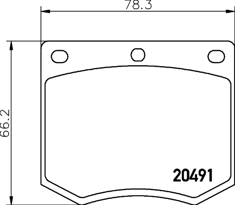 set placute frana,frana disc 2049105 TEXTAR
